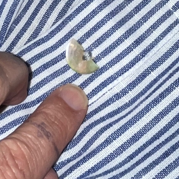 FOR CYNTHIA - Striped Sleeveless Blouse - Size L - Picture 5 of 7